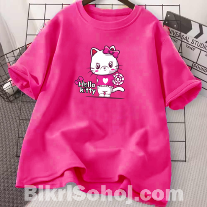 Drop Shoulder Ladies T-shirt মিযেদের গেঞ্জি